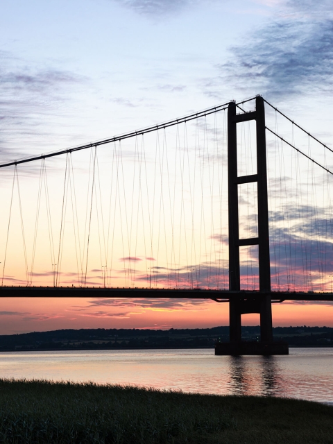 Sunset, Humber Bridge