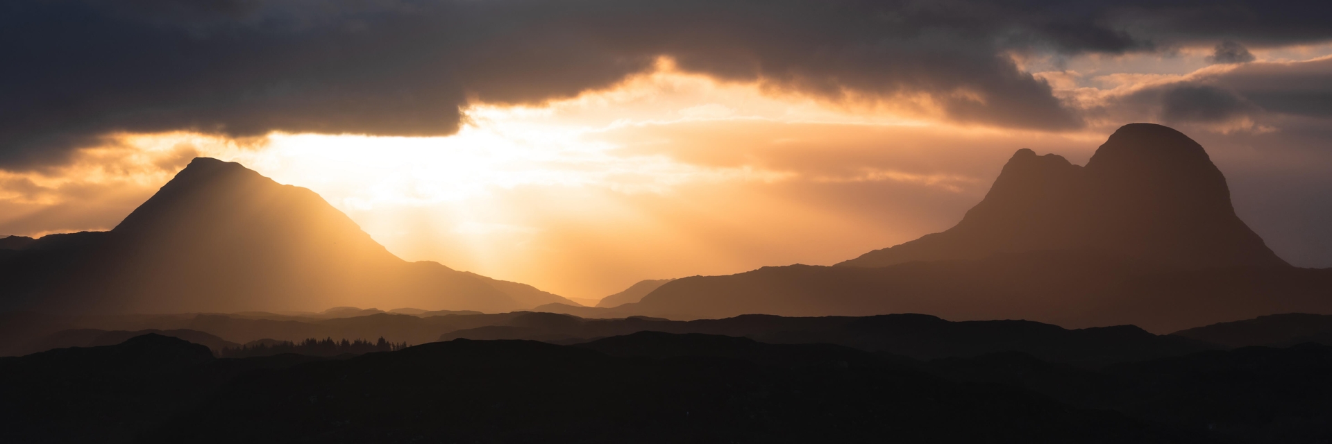 Sunrise over Canisp and Cùl Mòr