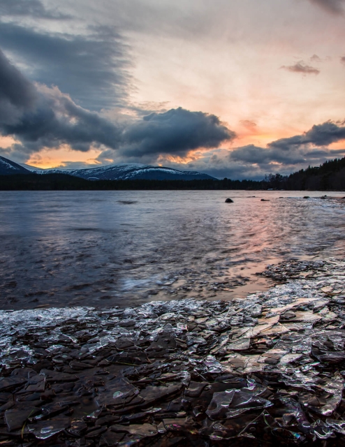 Ice Shards on Loch Morlich