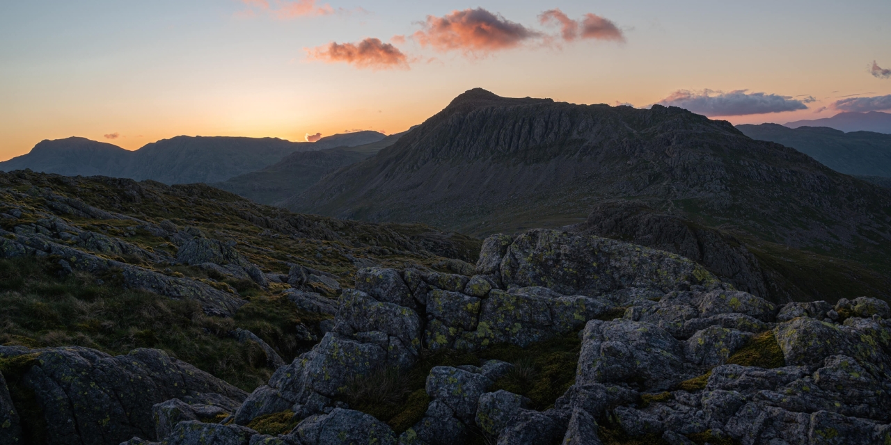 Sunset over Bow Fell