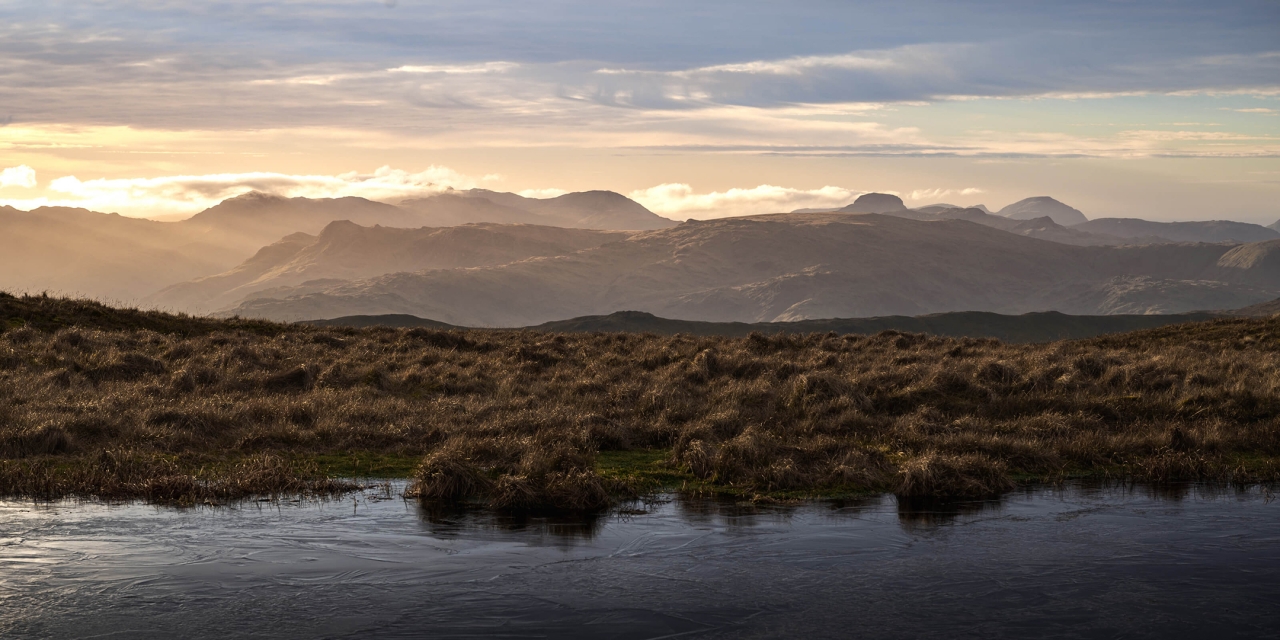Winter Evening, Red Screes